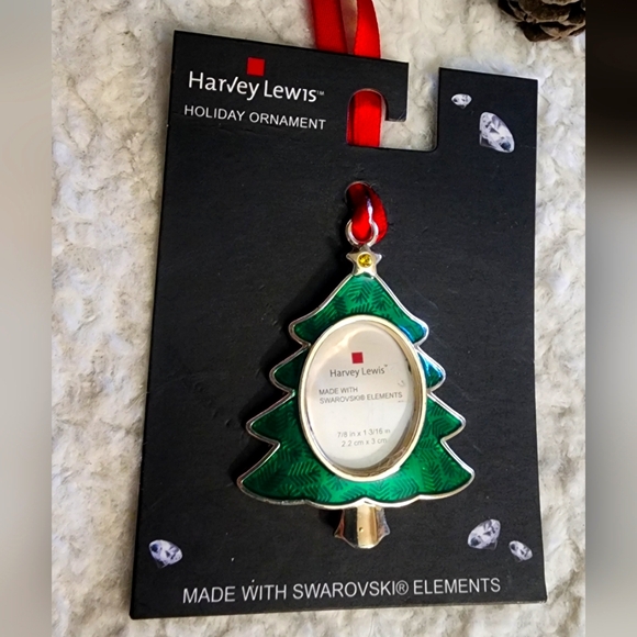 NEW Christmas Tree photo frame ornament w/Swarovski Elements - Picture 1 of 3